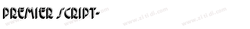 Premier Script字体转换